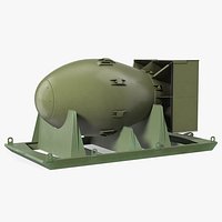 Atomic Bomb Fat Man Green with Shipping Pallet