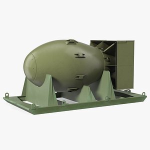 Atomic Bomb Fat Man Green with Shipping Pallet