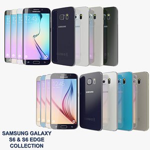 realistic samsung galaxy s6 3d model