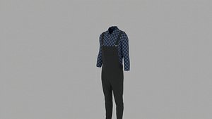 Farmer Costume 3D model