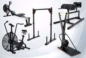 3D Crossfit Machine Collection model