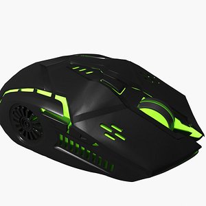 Wireless RGB gaming mouse 3D model