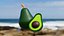 Low Poly Avocado 3D