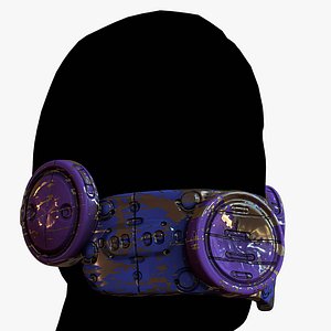 3D Gas mask respirator scifi futuristic model