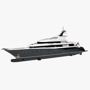 Phoenix2 Superyacht Night Scene 3D