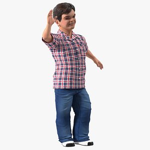 Character Dwarf Man Everyday Style Rigged for Maya
