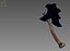 3D old axe model