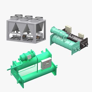 HVAC Chillers 3D model