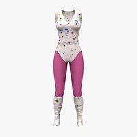 70s Aerobics Legwarmers And Leotard V1