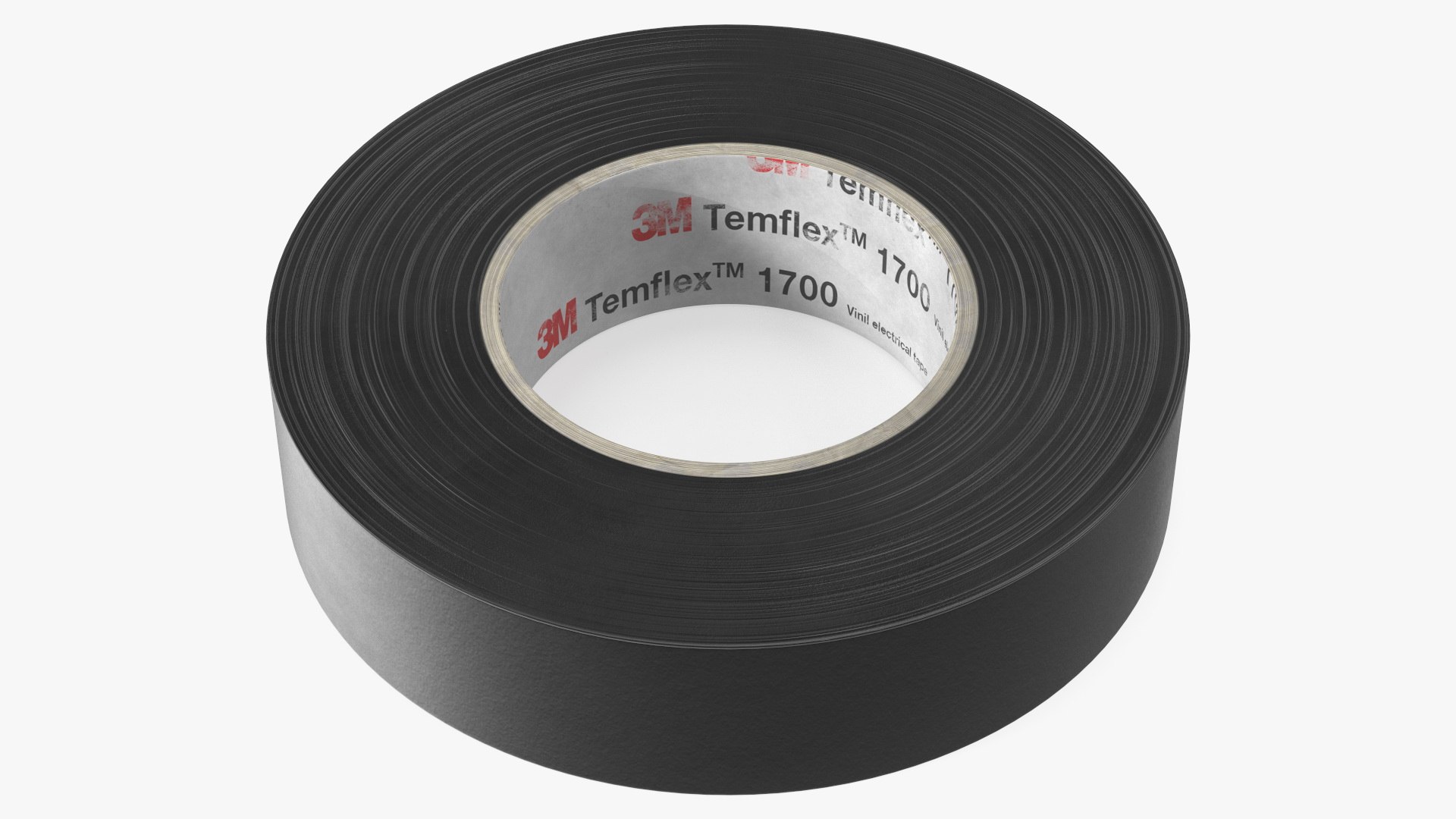 Temflex 3M Vinyl Electrical Tape Black 3D model preview
