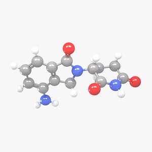 Lenalidomide - C13H13N3O3 Molecular Structure model