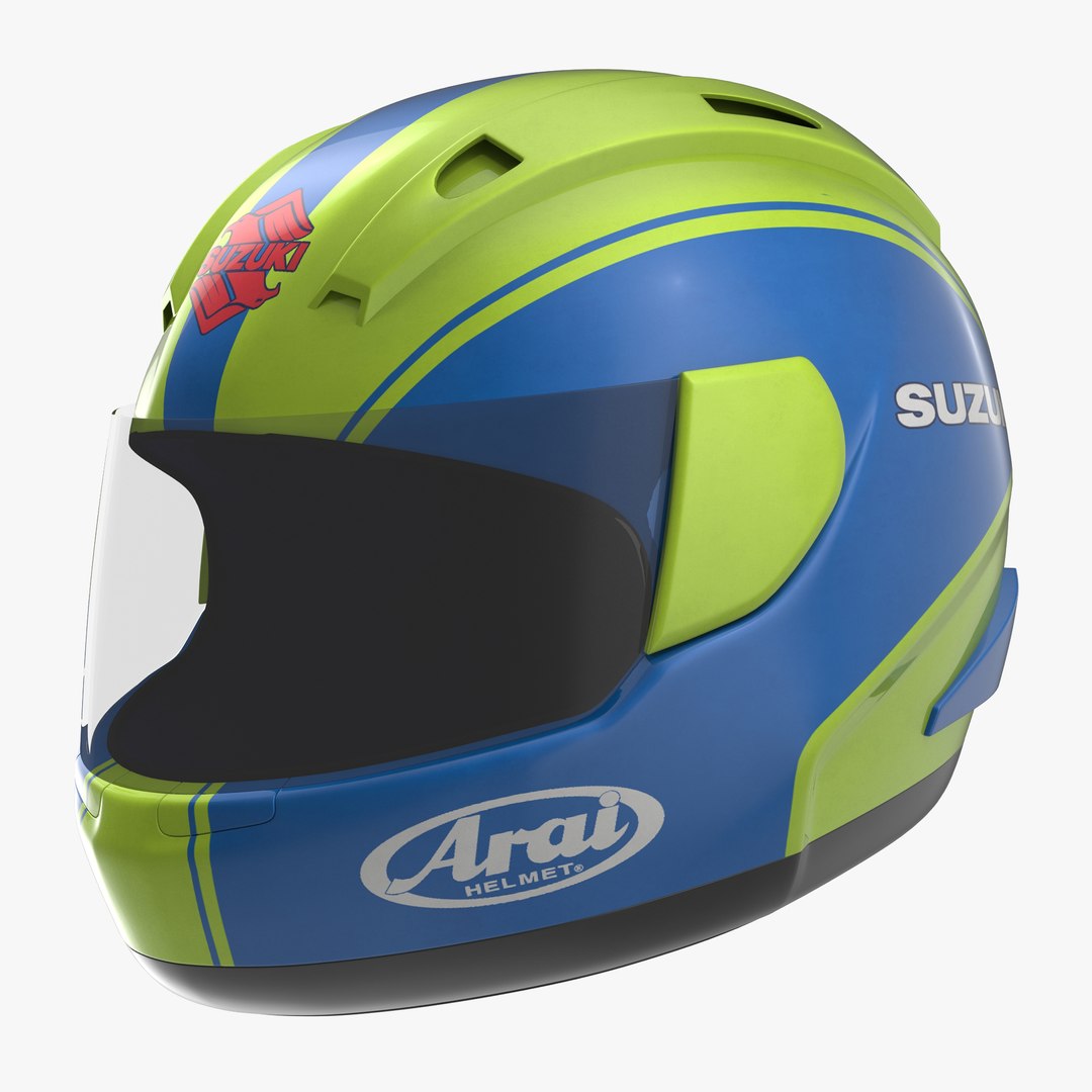 Motorcycle Helmet 2 3D Model 3D model preview