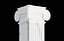 Round and rectangular ionic columns