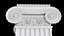 Round and rectangular ionic columns