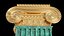 Round and rectangular ionic columns