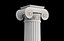 Round and rectangular ionic columns