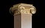 Round and rectangular ionic columns