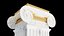 Round and rectangular ionic columns