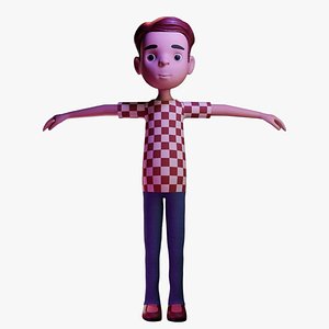 Young Little Toon Boy - Not Rigged