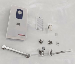 bathroom flow-type heater 3d model