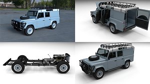 land rover defender 110 obj