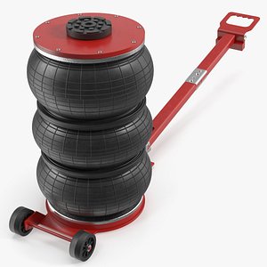 Compact Air Spring Vehicle Jack Red
