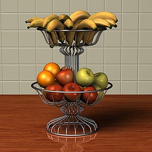 3d model of fruit basket