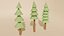 3D Low poly trees and rocks