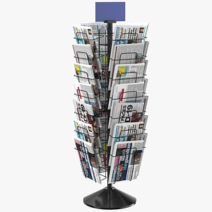 Detailed News Stand 01 3D model
