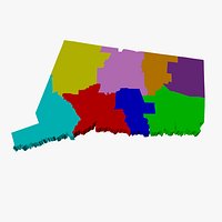 County Map - Connecticut