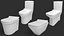 Hochwertiges 3D-Toilettenmodell