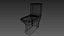 Hochwertiges 3D-Toilettenmodell