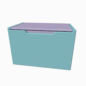 Low Poly Children's Toybox Toy Box Toy Chest