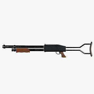 stylized shotgun model