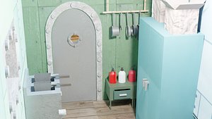 Krusty Krab Kitchen Pack 3D