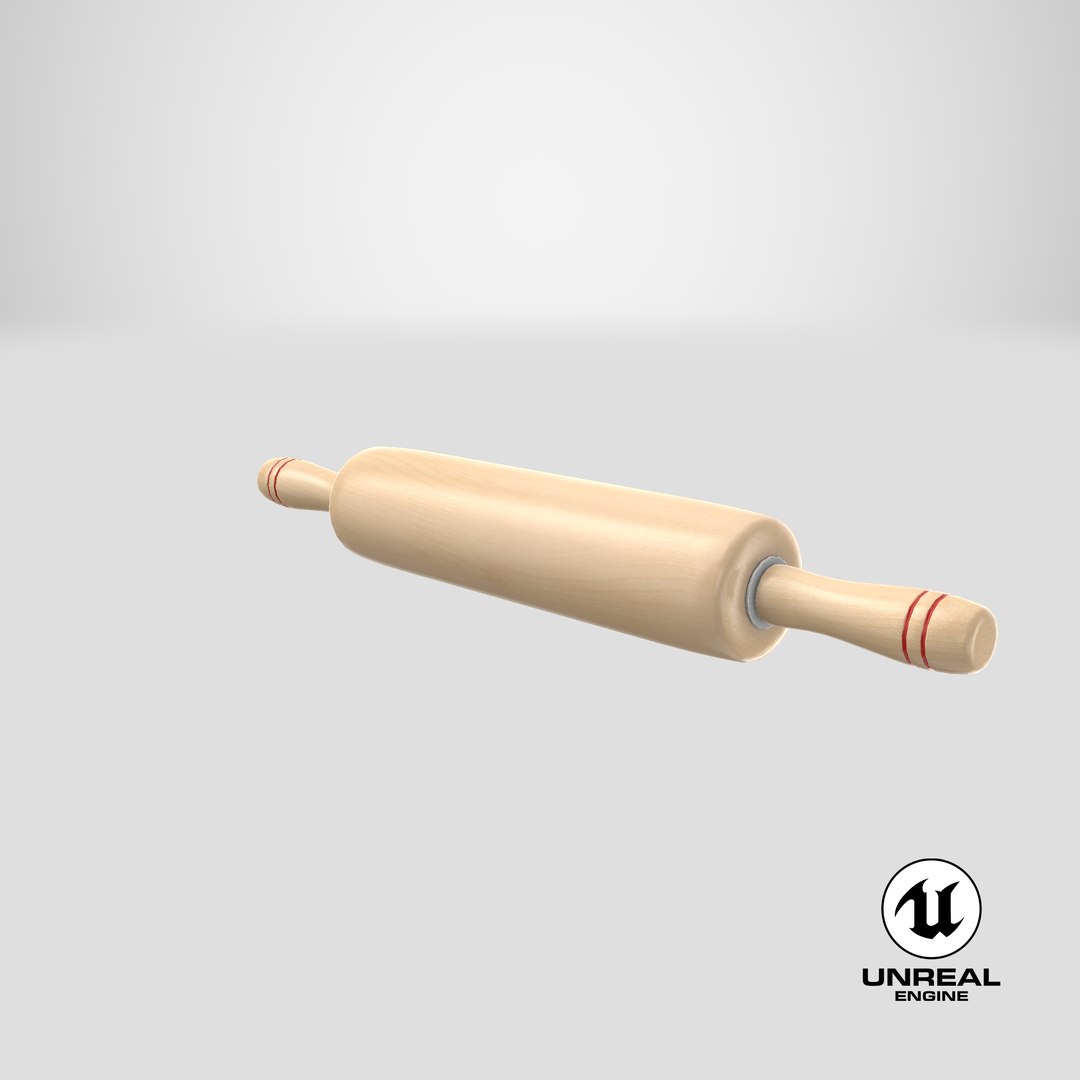 rolling pin 3D model https://p.turbosquid.com/ts-thumb/7Y/kQ6Ny7/ZloQWyc4/stemcell_unreal_render/png/1543600724/1920x1080/fit_q87/bddd7b7b9ba2b7c986f2cd1303d53a5c5f98138c/stemcell_unreal_render.jpg