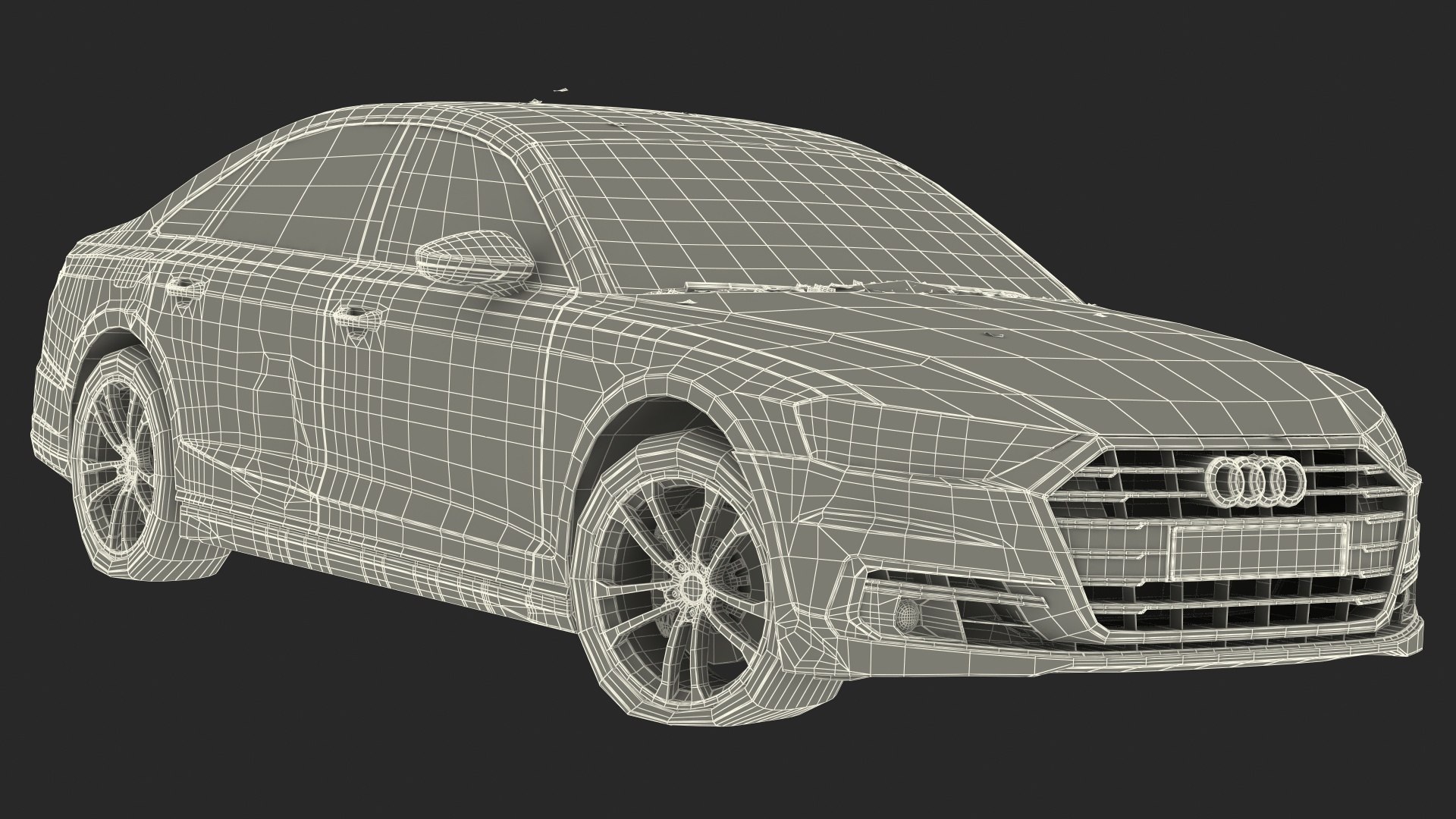 Abandoned audi a8 3D model - TurboSquid 1496607