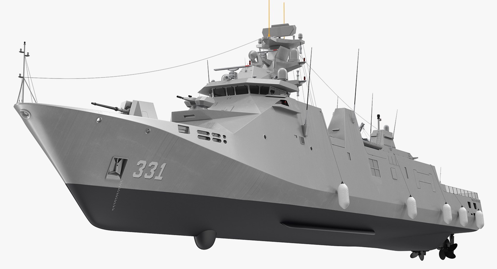 Sigma Class Indonesian Frigate 3D Model - TurboSquid 1394359