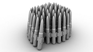 MG34 or MG42  bullets belt  Rigged