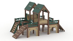 3D Deluxe Kennel Club Playground model