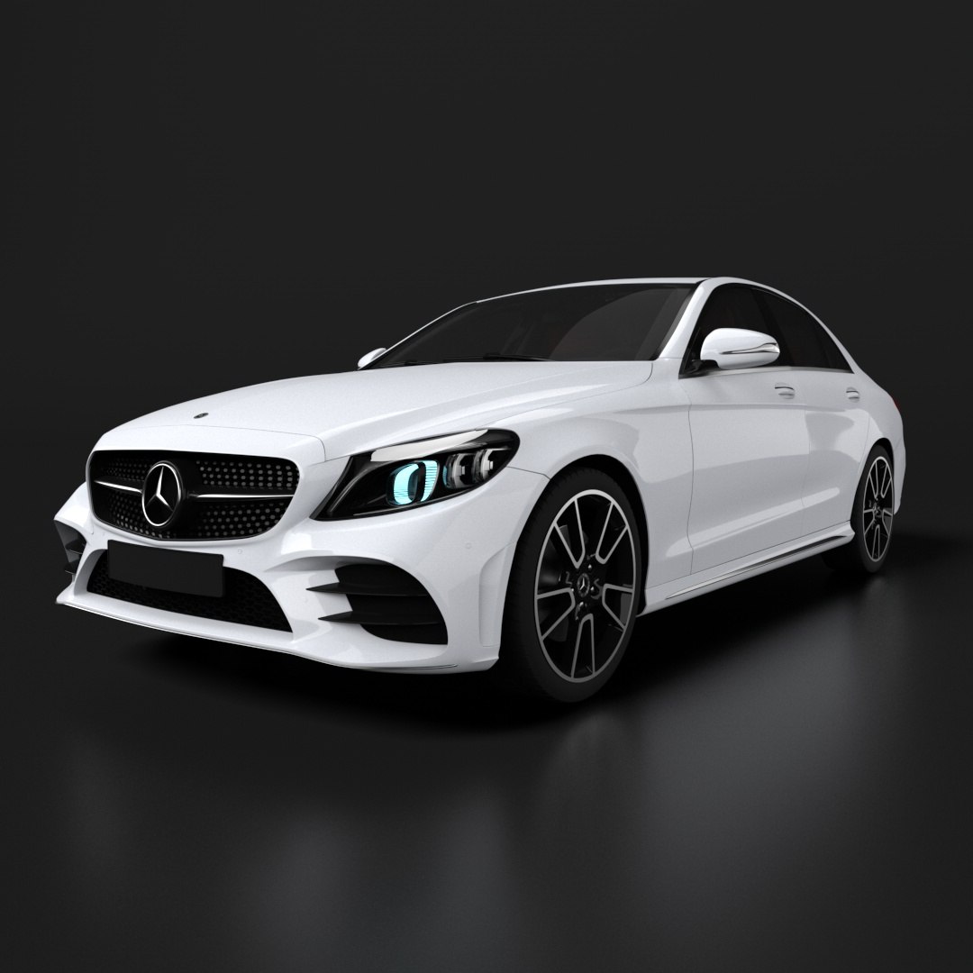 3D Model Mercedes-Benz C-Class Sedan AMG - TurboSquid 2352560