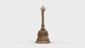 lord vishnu temple bell 3D model