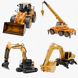 Construction Machines Collection 3D model