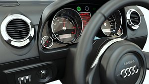 3d dashboard sports car model