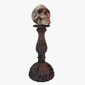 Human Skull Low Poly