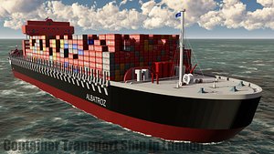 Container Ship Red