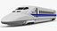 3d model of bullet train jr700 locomotive