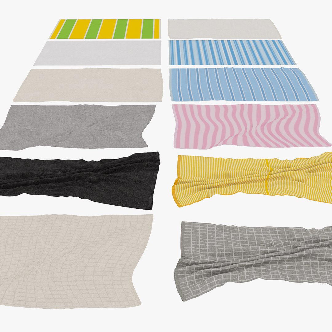Towels full pack - LODs 3D model https://p.turbosquid.com/ts-thumb/7Z/94GHKw/Ao/thumbnail_flat/png/1736844385/1920x1080/fit_q87/6a9b1552d2d76fae078ae000af85c142eb05adbc/thumbnail_flat.jpg