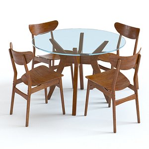 set west elm jensen 3D model