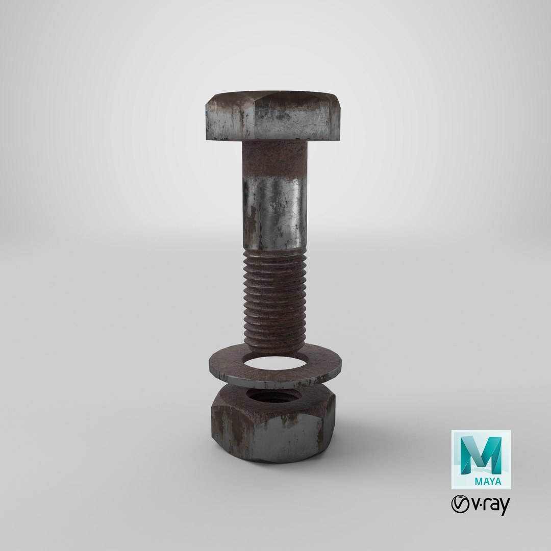 Rusted Metal Hex Bolt 3D https://p.turbosquid.com/ts-thumb/7Z/BiuSEG/fT/stemcell_maya_vray_render/png/1693505999/1920x1080/fit_q87/dc41e74bc5e7dbb21e46defecbe4d97cc0376148/stemcell_maya_vray_render.jpg